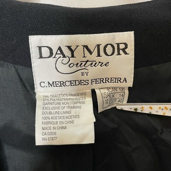 Vintage Day Mor Couture Beaded Trim Jacket 12 - Picture 5 of 7